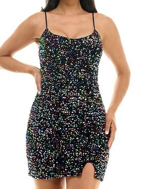Pear culture sequin dress body con